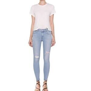 Agolde Mid Rise Skinny Ankle Sophie Jeans Size 26 Women's Shrine Wash
